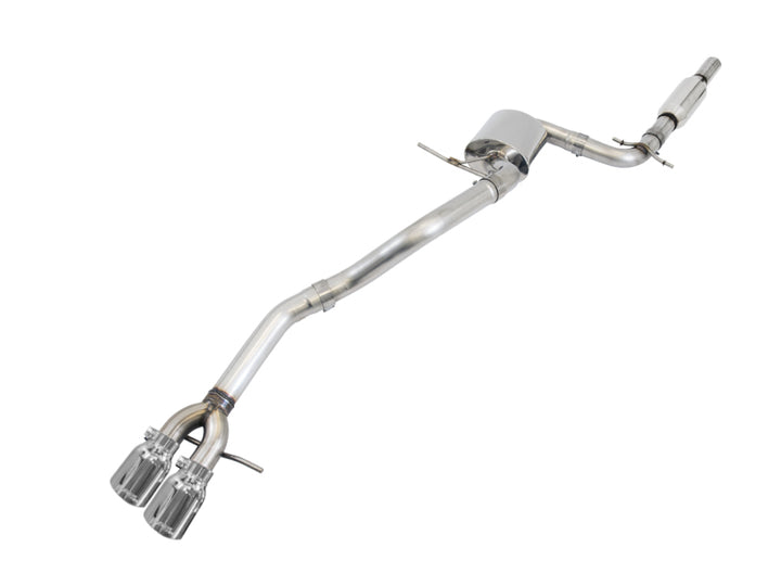 AWE Tuning Mk6 Jetta 2.5L Track Edition Exhaust - Polished Silver Tips - Bull Strap
