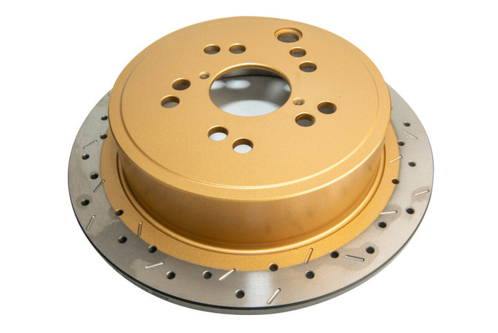 DBA 12+ Subaru/Scion BRZ/FR-S (AU Spec) 10 Lug Slot Rear Drilled & Slotted 4000 Series Rotor - Bull Strap