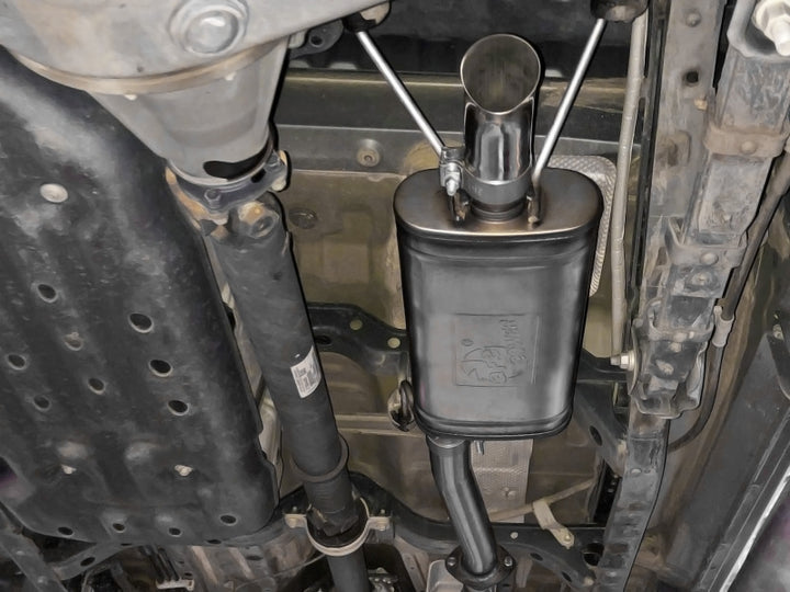 aFe ROCK BASHER 2.5in 409 SS Cat-Back Exhaust - 16-20 Toyota Tacoma L4-2.7L / V6-3.5L - Bull Strap