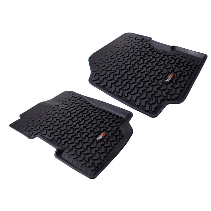 Rugged Ridge Floor Liner Front Black 1976-1983 Jeep CJ-5 - Bull Strap