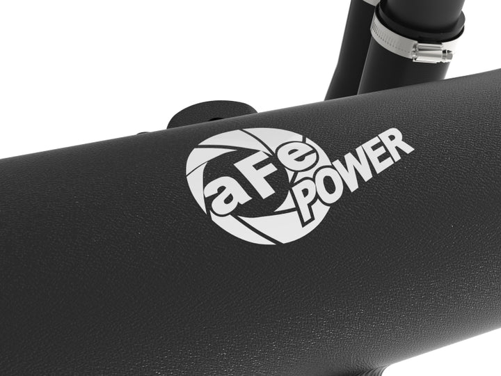 aFe 22-24 Ford Bronco Raptor V6-3.0L BladeRunner Aluminum Hot and Cold Charge Pipe Kit - Black - Bull Strap