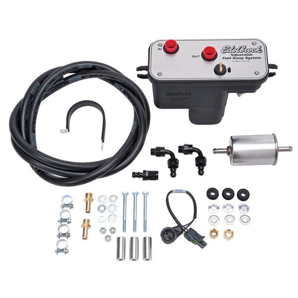 Edelbrock Fuel System Universal Fuel Sump Module Adjustable 255 LPH - Bull Strap