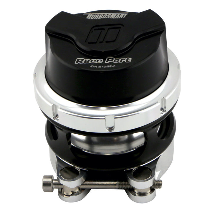 Turbosmart GenV RacePort Blow Off Valve - Black (For Female Flange) - Bull Strap