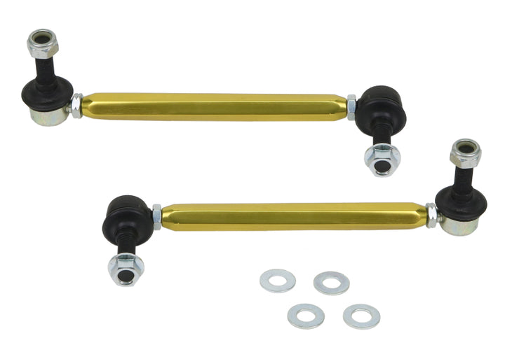 Whiteline Universal Sway Bar - Link Assembly Heavy Duty Adjustable 12mm Steel Ball/Ball Style - Bull Strap