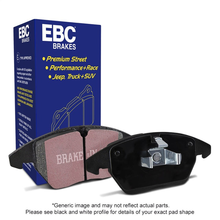 EBC 2019+ Hyundai Veloster Turbo N (2nd Gen) 2.0L Ultimax Front Brake Pads - Bull Strap