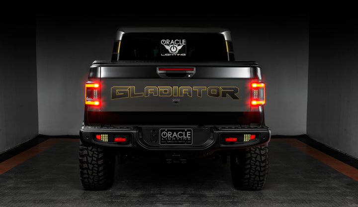 Oracle 2020+ Jeep Gladiator JT Flush Mount LED Tail Lights -  Tinted Lens - Bull Strap