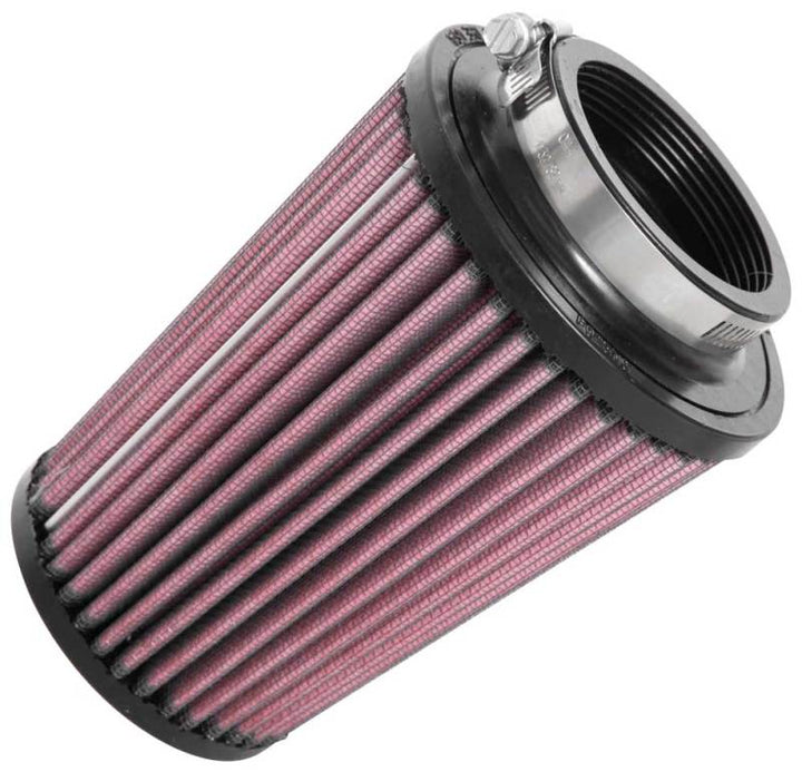 K&N Universal Rubber Filter 2-1/2in Flg / 4-1/2in OD B / 3-1/2in OD T / 6in H - Black Top - Bull Strap