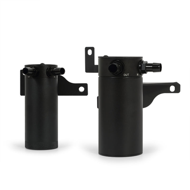 Mishimoto 11-14 Ford F-150 EcoBoost 3.5L Baffled Oil Catch Can Kit - Black - Bull Strap