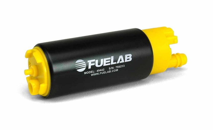 Fuelab 494 High Output In-Tank Electric Fuel Pump - 340 LPH In In-Line From Out - Bull Strap