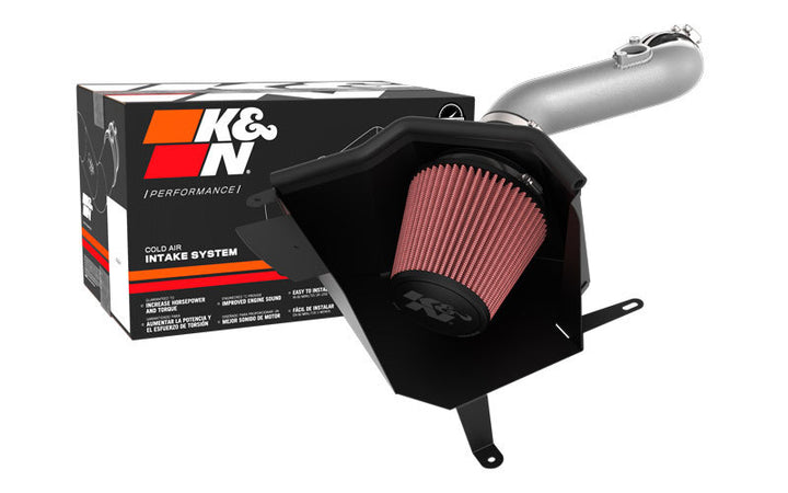 K&N 2022 Honda Civic 2.0L L4 Silver Typhoon Intake - Bull Strap