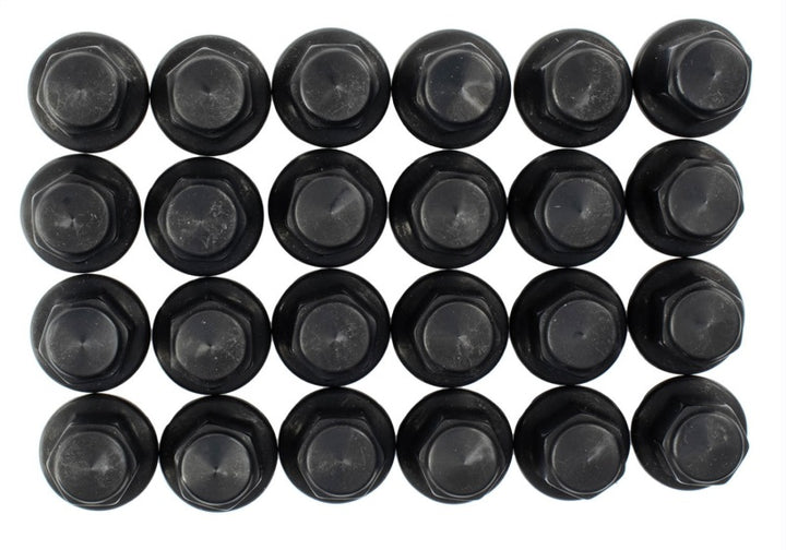 Ford Racing M14 x 1.5 Black Lug Nut - Set of 24 - Bull Strap