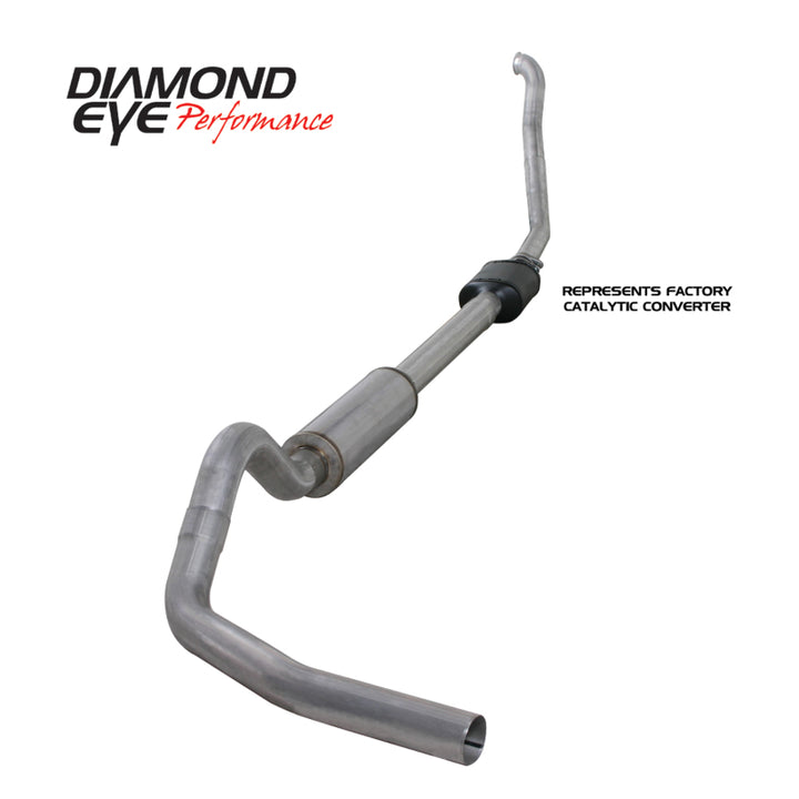 Diamond Eye KIT 4in TB SGL AL: 94-97 FORD 7.3L F250/F350 PWRSTROKE NFS W/ CARB EQUIV STDS - Bull Strap