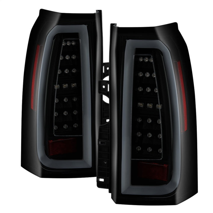 Spyder Chevy Tahoe / Suburban 15-17 LED Tail Lights - Black Smoke (ALT-YD-CTA15-LED-BSM) - Bull Strap