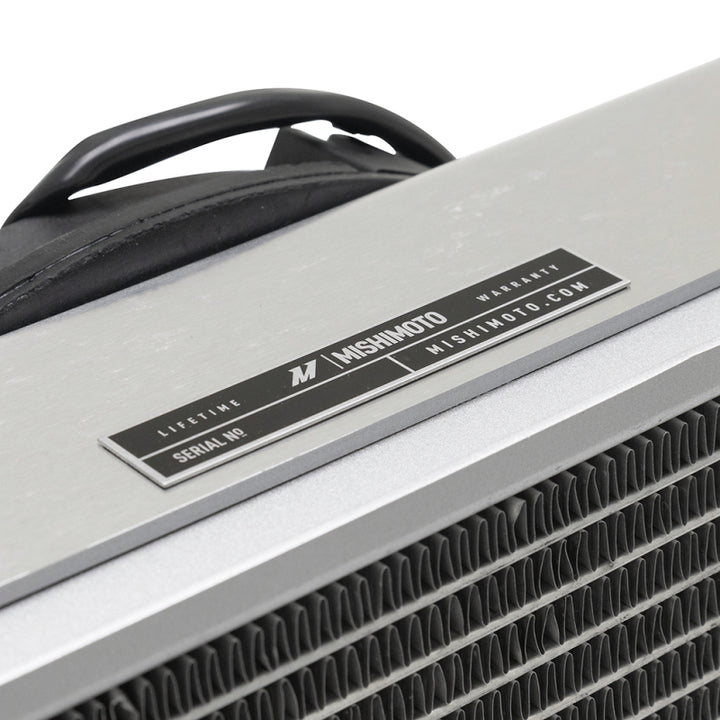 Mishimoto Universal Drag Race Performance Aluminum Radiator - Natural - Bull Strap
