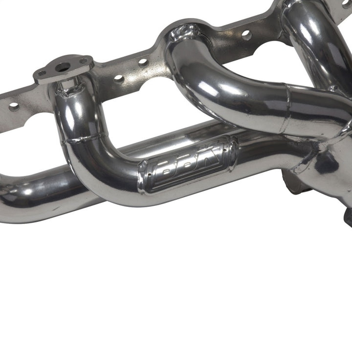 BBK 99-04 GM Truck SUV 4.8 5.3 Shorty Tuned Length Exhaust Headers - 1-3/4 Titanium Ceramic - Bull Strap