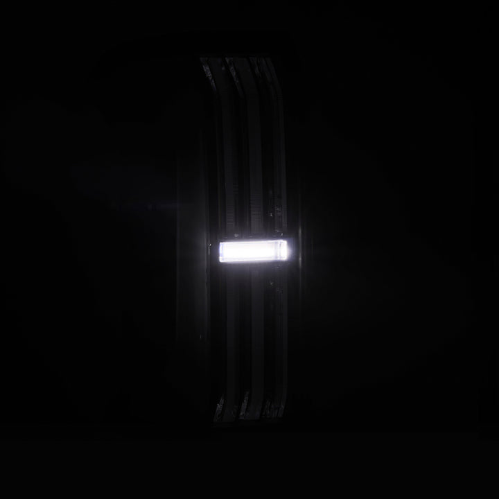 AlphaRex 24-25 Toyota Tacoma NOVA-Series LED Prismatic Tail Lights - Alpha-Black - Bull Strap