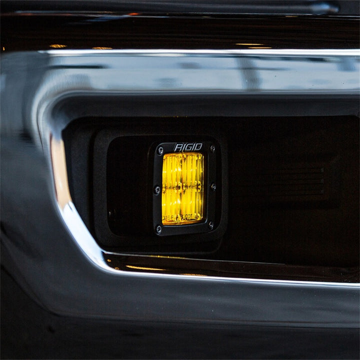 Rigid Industries D-Series PRO SAE Fog Yellow Pair - Bull Strap