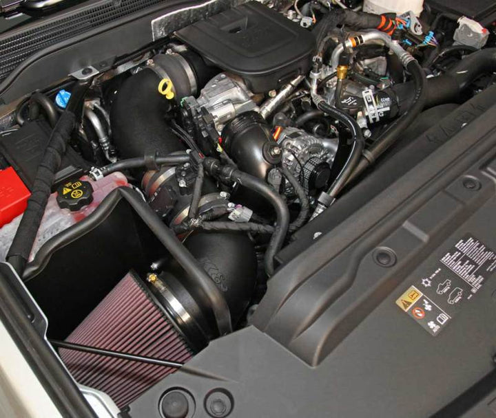 K&N 15 GMC Sierra 2500/3500HD 6.6L V8 AirCharger Performance Intake - Bull Strap