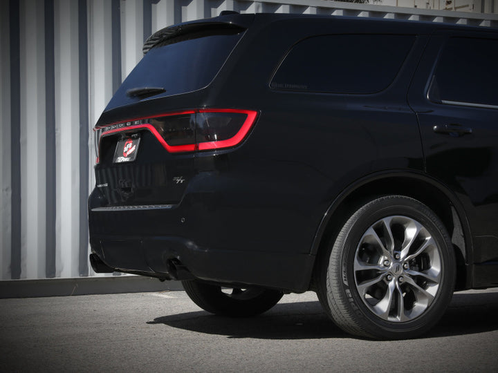 aFe 11-21 Dodge Durango V6-3.6L / V8-5.7L MACH Force-Xp 304 SS Cat-Back Exhaust System w/ Black Tip - Bull Strap