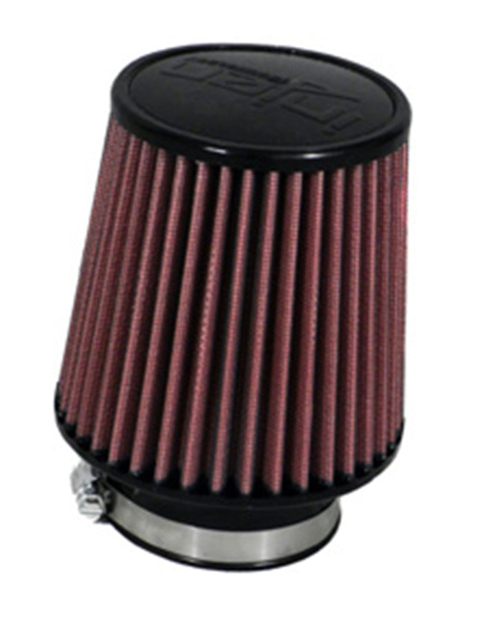 Injen High Performance Air Filter - 3 Black Filter 5 Base / 4 7/8 Tall / 4 Top - Bull Strap