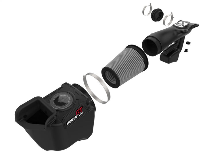 aFe Momentum GT Pro DRY S Cold Air Intake System 12-18 Jeep Wrangler JK V6 3.6L - Bull Strap