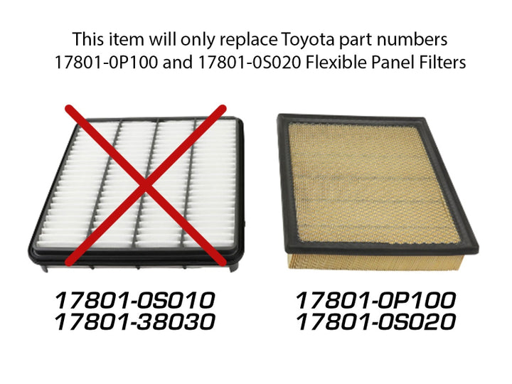aFe MagnumFLOW OER Air Filter PRO DRY S 14 Toyota Tundra V8 5.7L - Bull Strap