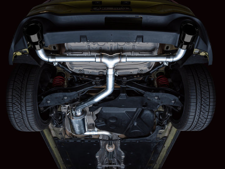 AWE 2022 VW GTI MK8 Touring Edition Exhaust - Diamond Black Tips - Bull Strap