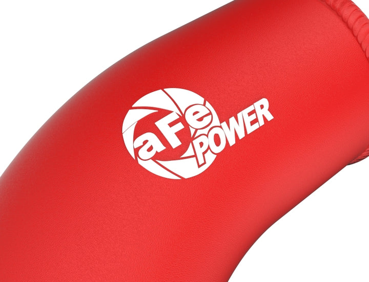 aFe 2024+ Toyota Tacoma BladeRunner  2.5in & 3in Aluminum Hot & Cold Charge Pipe Kit - Red - Bull Strap