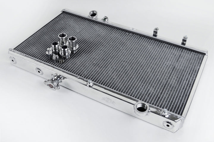 CSF 92-00 Honda Civic w/K-Swap V3 Radiator - Bull Strap