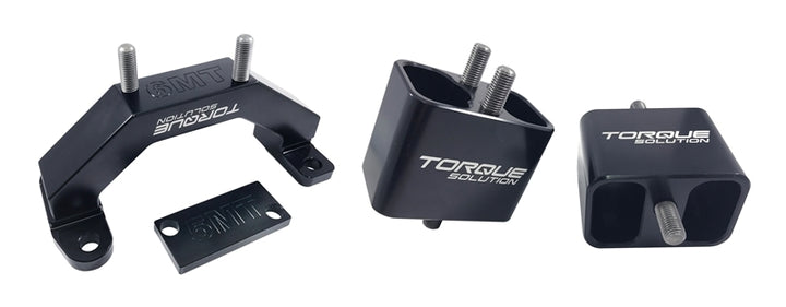 Torque Solution Solid Billet Aluminum Engine & Transmission Mounts 02-14 Subaru WRX / 04-17 STi - Bull Strap