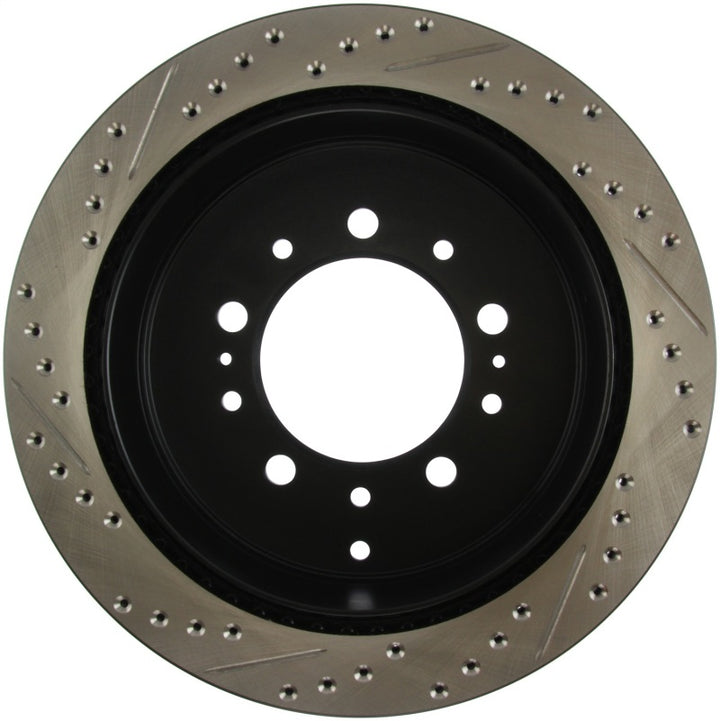 StopTech Slotted & Drilled Sport Brake Rotor - Bull Strap