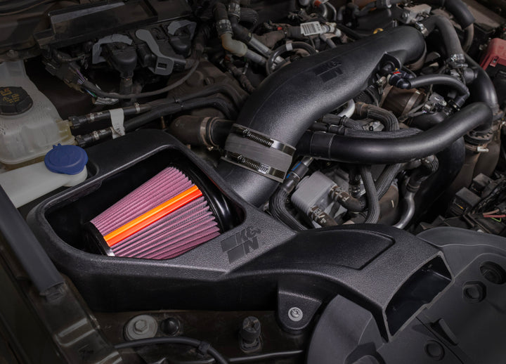 K&N 2024 Ford Ranger Raptor V6 3.0L NextGen Cold Air Intake - Bull Strap