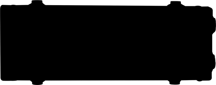 Mishimoto Universal Medium Bar and Plate Dual Pass Black Oil Cooler - Bull Strap