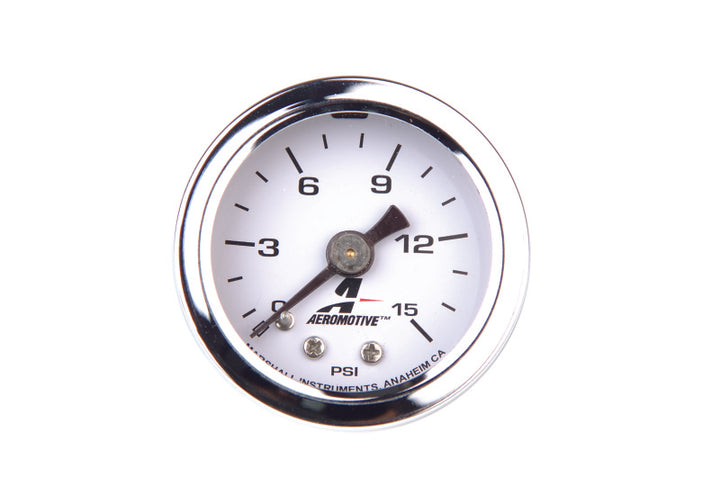 Aeromotive 0-15 PSI Fuel Pressure Gauge - Bull Strap