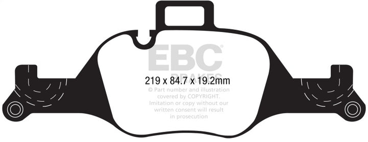 EBC 2017+ BMW 530 G30 Redstuff Front Brake Pads - Bull Strap
