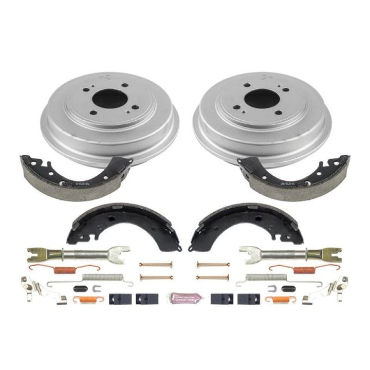 Power Stop 2001 Honda Civic Coupe Rear Autospecialty Drum Kit - Bull Strap