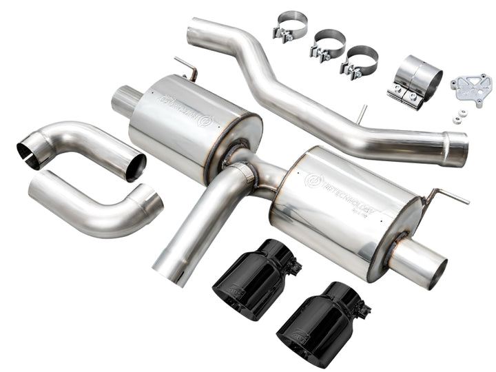 AWE 19-23 BMW 330i / 21-23 BMW 430i Base G2X Touring (Excl.Conv) Axle Back Exhaust - Diamond Black - Bull Strap