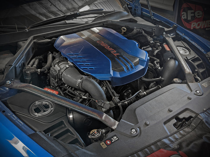 aFe 18-22 Kia Stinger V6-3.3L (tt) MagnumFORCE Intakes Stage-2 Pro DRY S - Bull Strap