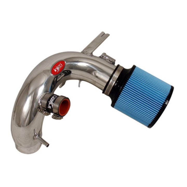 Injen 09-11 Mitsubishi Ralliart 2.0L 4cyl Turbo Polished Tuned Short Ram Intake System w/ MR Tech - Bull Strap