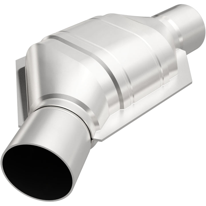 MagnaFlow Conv Univ 2.5 Angled Inlet - Bull Strap
