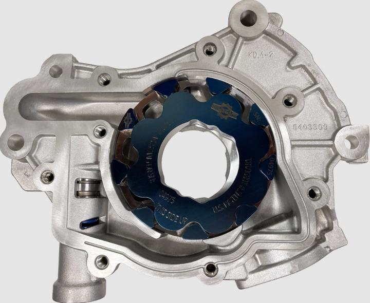 Boundary 2024+ Ford Coyote V8 Billet Dual Rotor Gear Treated Oil Pump Assembly w/ Billet Back Plate - Bull Strap