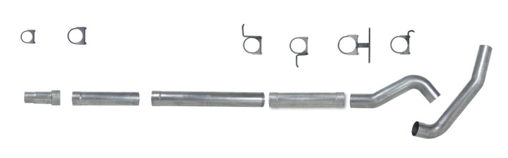 Diamond Eye KIT 5in CB MFLR RPLCMENT PIPE SGL AL: 94-97 FORD 7.3L F250/F350 PWRSTROKE - Bull Strap