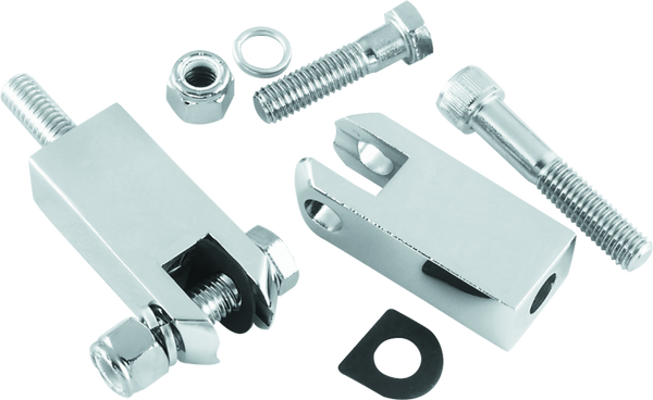 Bikers Choice 83-03 Sportster Chrome Passenger Peg Mount Kit Replaces H-D 50610-80T - Bull Strap
