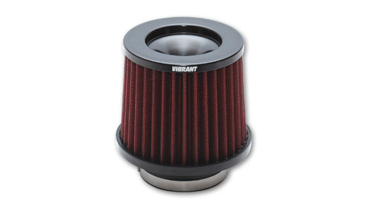 Vibrant The Classic Performance Air Filter (5.25in O.D. Cone x 5in Tall x 3.5in inlet I.D.) - Bull Strap