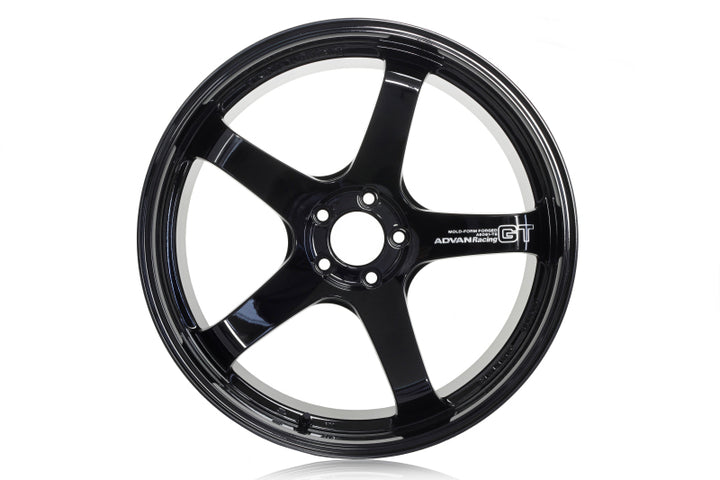 Advan GT Premium Version 20x10.0 +35 5-114.3 Racing Gloss Black Wheel - Bull Strap