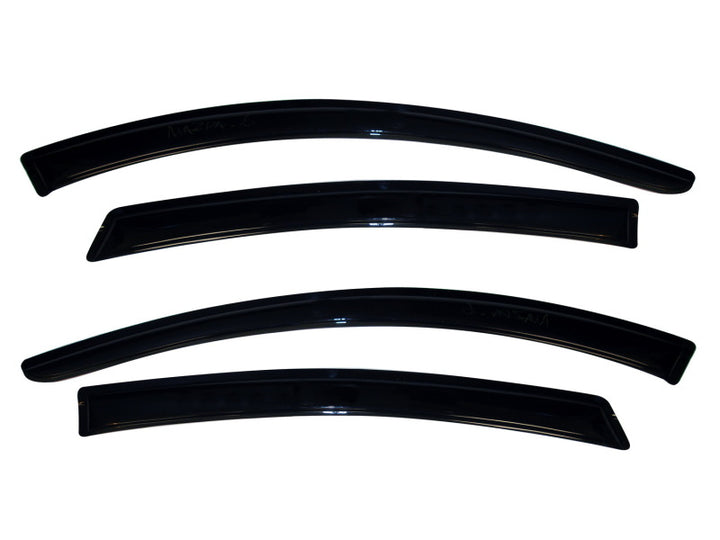 AVS 09-13 Mazda 6 Ventvisor Outside Mount Window Deflectors 4pc - Smoke - Bull Strap