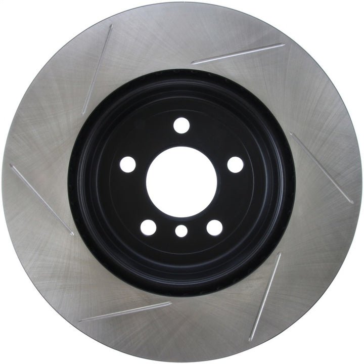 StopTech Sport 14-15 BMW 435i Rear Left Slotted Brake Rotor - Bull Strap