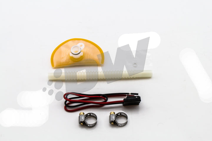 DeatschWerks 09+ Nissan 370Z / 08+ Infiniti G37 DW200 / DW300 Fuel Pump Set Up Kit - Bull Strap