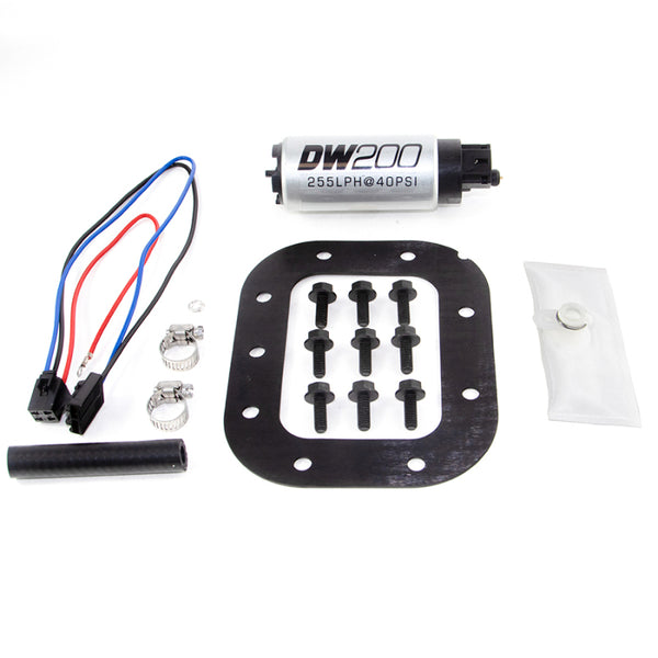 DeatschWerks 86-89 Chevy Corvette 5.7L DW200 255 LPH In-Tank Fuel Pump w/ Install Kit - Bull Strap