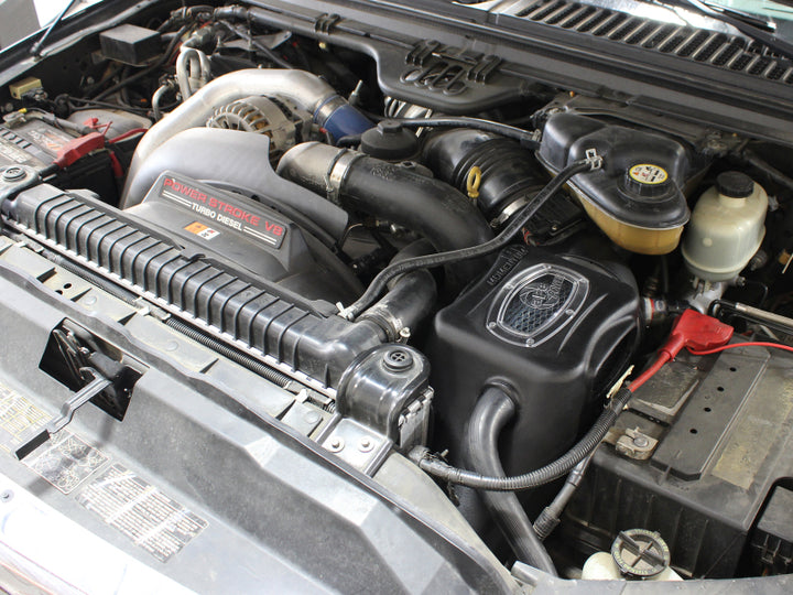 aFe Momentum HD PRO 10R Stage-2 Si Intake 03-07 Ford Diesel Trucks V8-6.0L (td) - Bull Strap